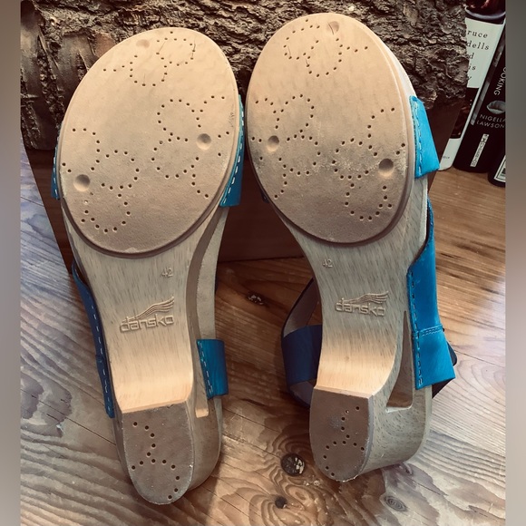 DANSKO WOOD TASHA HEEL SANDAL EU 42 - US 11 - Picture 5 of 6